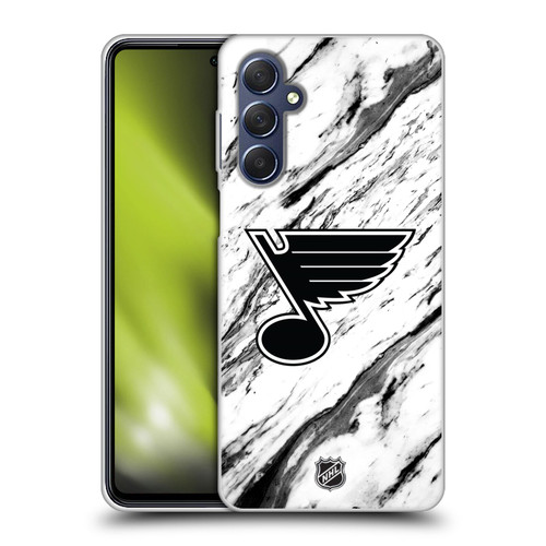 NHL St Louis Blues Marble Soft Gel Case for Samsung Galaxy M54 5G