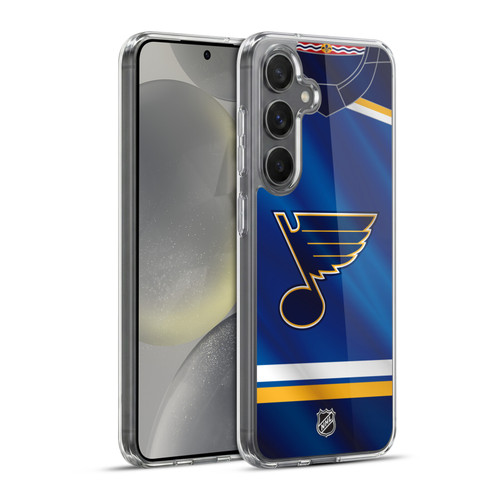 NHL St Louis Blues Jersey Soft Gel Case for Samsung Galaxy S24+ 5G & MagSafe