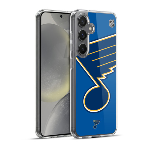 NHL St Louis Blues Oversized Soft Gel Case for Samsung Galaxy S24+ 5G & MagSafe