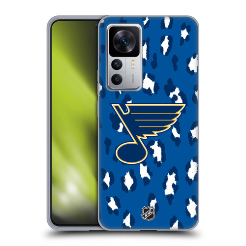 NHL St Louis Blues Leopard Patten Soft Gel Case for Xiaomi 12T 5G / 12T Pro 5G / Redmi K50 Ultra 5G