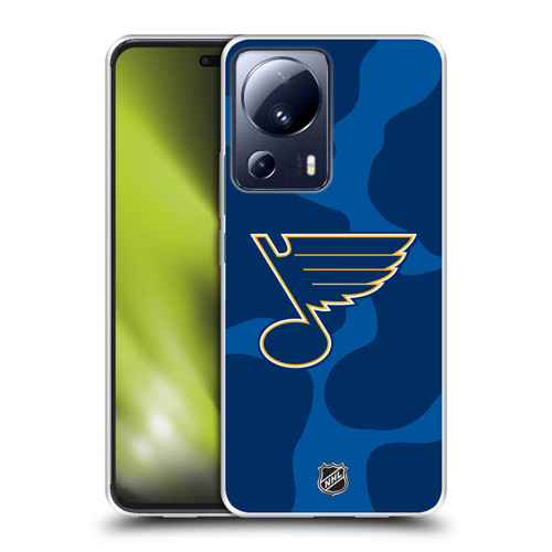 NHL St Louis Blues Cow Pattern Soft Gel Case for Xiaomi 13 Lite 5G
