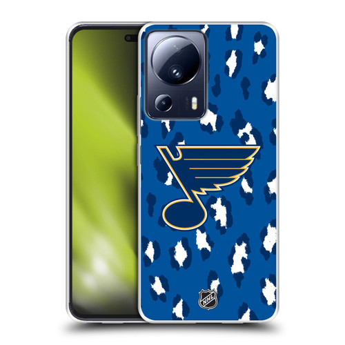 NHL St Louis Blues Leopard Pattern Soft Gel Case for Xiaomi 13 Lite 5G