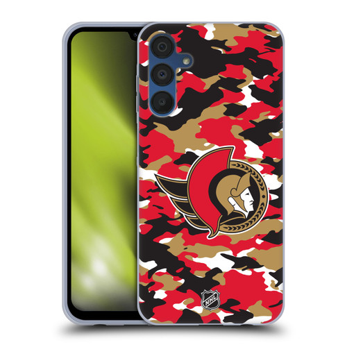 NHL Ottawa Senators Camouflage Soft Gel Case for Samsung Galaxy A15