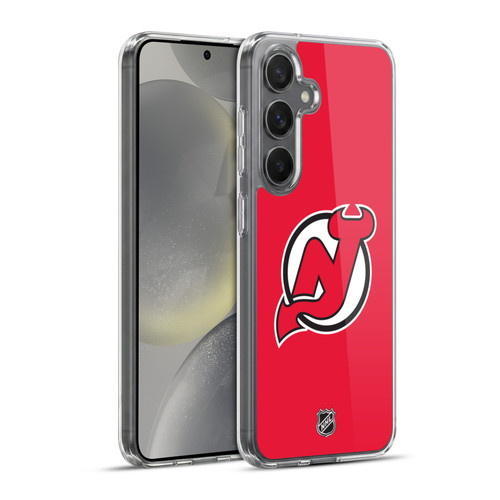 NHL New Jersey Devils Plain Soft Gel Case for Samsung Galaxy S24+ 5G