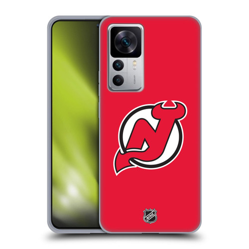 NHL New Jersey Devils Plain Soft Gel Case for Xiaomi 12T 5G / 12T Pro 5G / Redmi K50 Ultra 5G