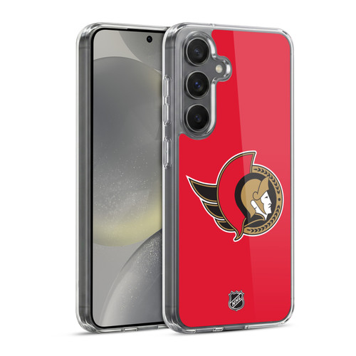 NHL Ottawa Senators Plain Soft Gel Case for Samsung Galaxy S24 5G & MagSafe