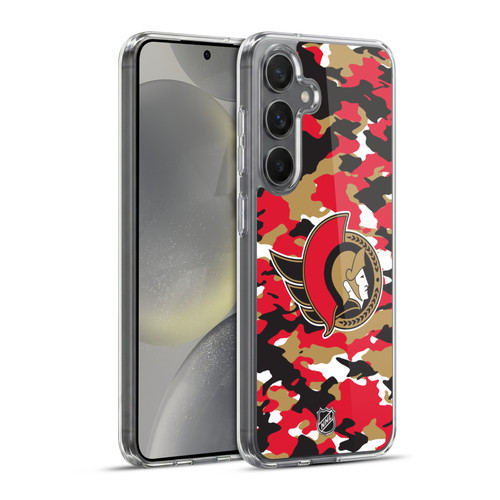 NHL Ottawa Senators Camouflage Soft Gel Case for Samsung Galaxy S24+ 5G & MagSafe