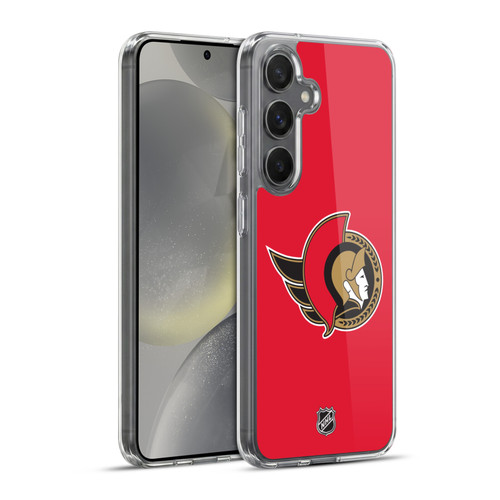 NHL Ottawa Senators Plain Soft Gel Case for Samsung Galaxy S24+ 5G & MagSafe