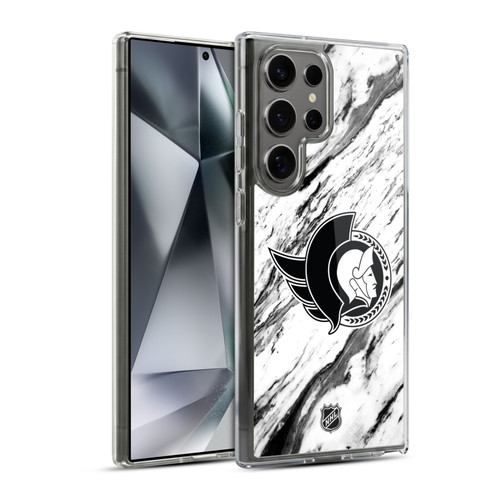 NHL Ottawa Senators Marble Soft Gel Case for Samsung Galaxy S24 Ultra 5G & MagSafe