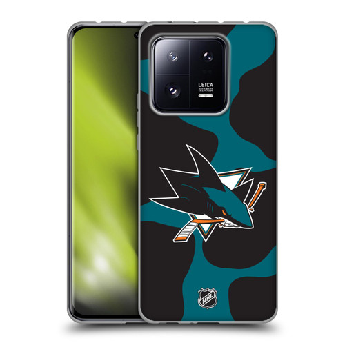 NHL San Jose Sharks Cow Pattern Soft Gel Case for Xiaomi 13 Pro 5G