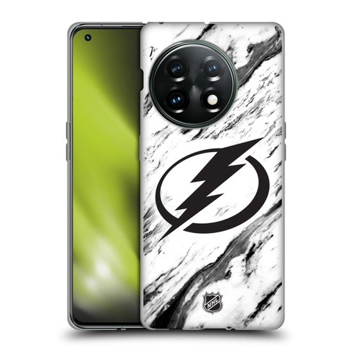 NHL Tampa Bay Lightning Marble Soft Gel Case for OnePlus 11 5G
