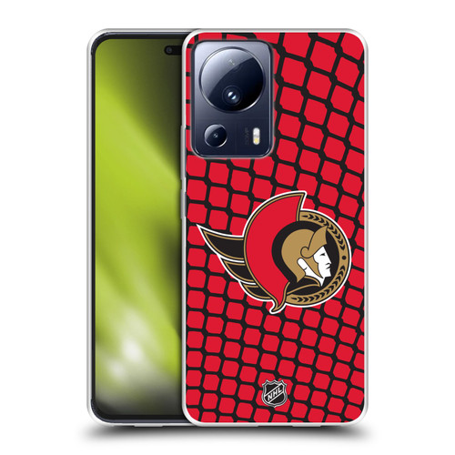 NHL Ottawa Senators Net Pattern Soft Gel Case for Xiaomi 13 Lite 5G