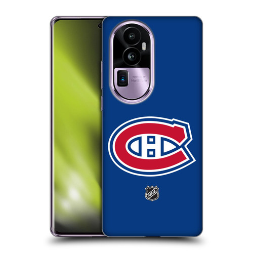 NHL Montreal Canadiens Plain Soft Gel Case for OPPO Reno10 Pro+