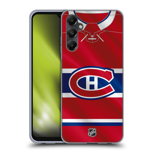 NHL Montreal Canadiens Jersey Soft Gel Case for Samsung Galaxy A05s