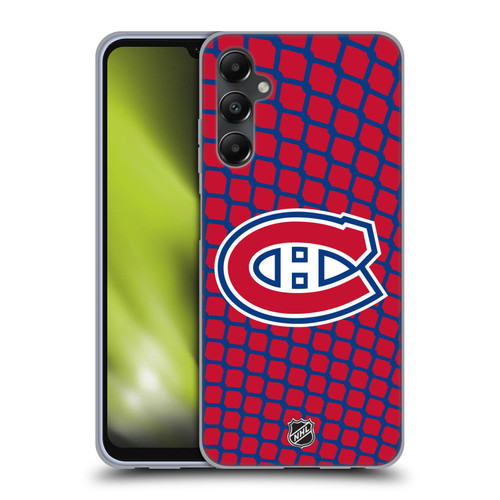 NHL Montreal Canadiens Net Pattern Soft Gel Case for Samsung Galaxy A05s