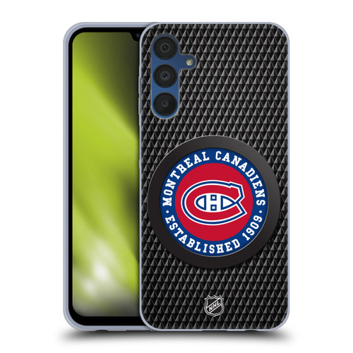 NHL Montreal Canadiens Puck Texture Soft Gel Case for Samsung Galaxy A15