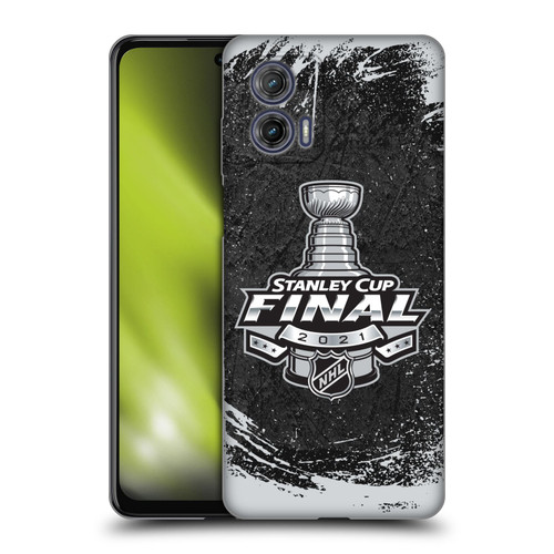 NHL 2021 Stanley Cup Final Distressed Soft Gel Case for Motorola Moto G73 5G