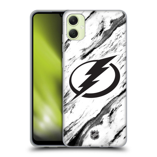 NHL Tampa Bay Lightning Marble Soft Gel Case for Samsung Galaxy A05
