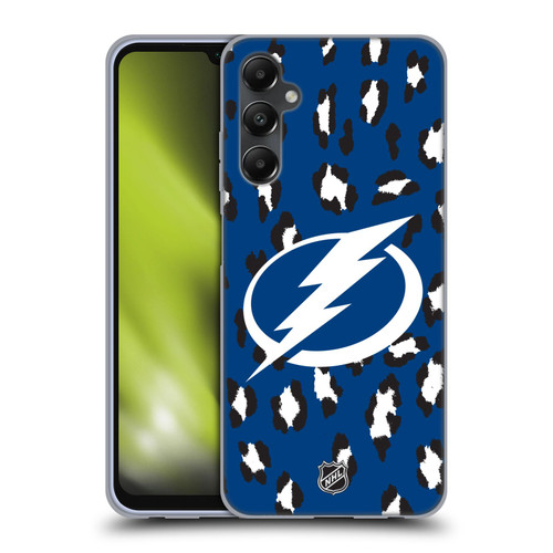 NHL Tampa Bay Lightning Leopard Pattern Soft Gel Case for Samsung Galaxy A05s