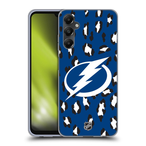 NHL Tampa Bay Lightning Leopard Patten Soft Gel Case for Samsung Galaxy A05s