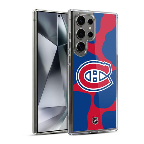 NHL Montreal Canadiens Cow Pattern Soft Gel Case for Samsung Galaxy S24 Ultra 5G