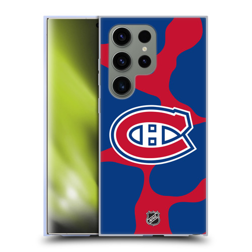 NHL Montreal Canadiens Cow Pattern Soft Gel Case for Samsung Galaxy S24 Ultra 5G