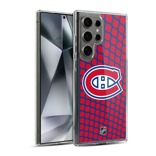 NHL Montreal Canadiens Net Pattern Soft Gel Case for Samsung Galaxy S24 Ultra 5G