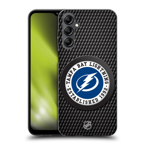NHL Tampa Bay Lightning Puck Texture Soft Gel Case for Samsung Galaxy M14 5G