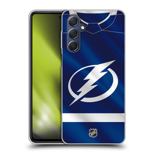 NHL Tampa Bay Lightning Jersey Soft Gel Case for Samsung Galaxy M54 5G