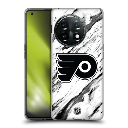 NHL Philadelphia Flyers Marble Soft Gel Case for OnePlus 11 5G