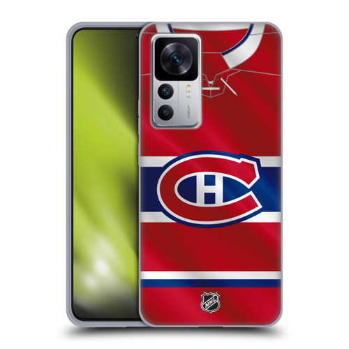 NHL Montreal Canadiens Jersey Soft Gel Case for Xiaomi 12T 5G / 12T Pro 5G / Redmi K50 Ultra 5G