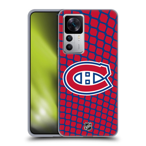 NHL Montreal Canadiens Net Pattern Soft Gel Case for Xiaomi 12T 5G / 12T Pro 5G / Redmi K50 Ultra 5G