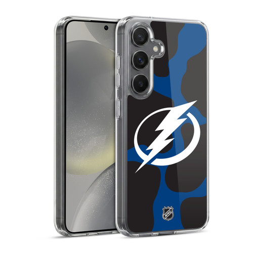 NHL Tampa Bay Lightning Cow Pattern Soft Gel Case for Samsung Galaxy S24 5G
