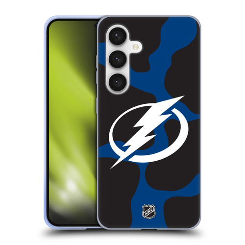 NHL Tampa Bay Lightning Cow Pattern Soft Gel Case for Samsung Galaxy S24 5G