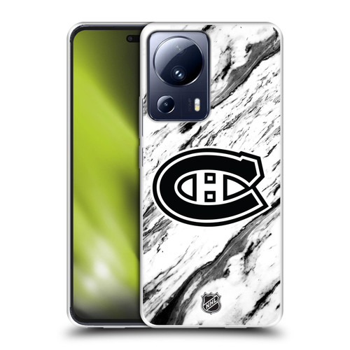 NHL Montreal Canadiens Marble Soft Gel Case for Xiaomi 13 Lite 5G