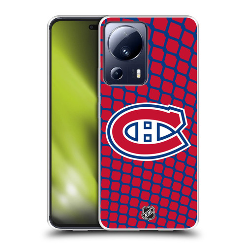 NHL Montreal Canadiens Net Pattern Soft Gel Case for Xiaomi 13 Lite 5G