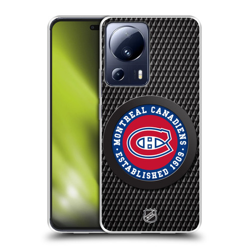 NHL Montreal Canadiens Puck Texture Soft Gel Case for Xiaomi 13 Lite 5G