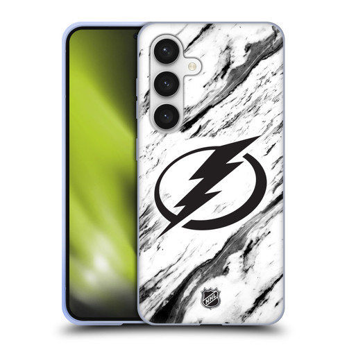 NHL Tampa Bay Lightning Marble Soft Gel Case for Samsung Galaxy S24 5G
