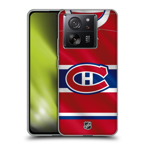 NHL Montreal Canadiens Jersey Soft Gel Case for Xiaomi 13T 5G / 13T Pro 5G