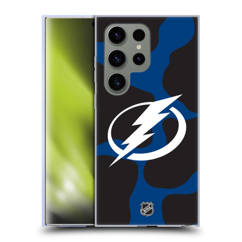 NHL Tampa Bay Lightning Cow Pattern Soft Gel Case for Samsung Galaxy S24 Ultra 5G