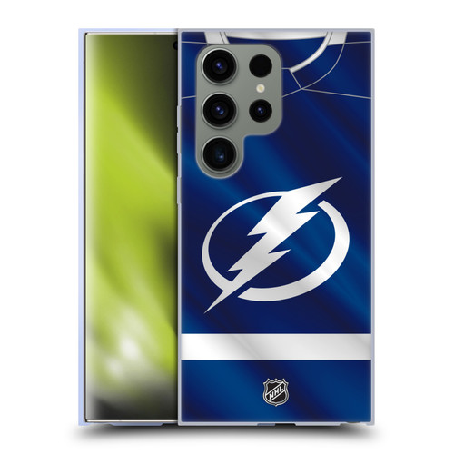 NHL Tampa Bay Lightning Jersey Soft Gel Case for Samsung Galaxy S24 Ultra 5G