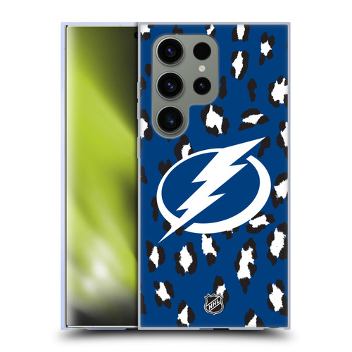 NHL Tampa Bay Lightning Leopard Patten Soft Gel Case for Samsung Galaxy S24 Ultra 5G