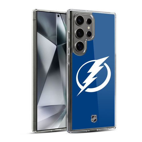 NHL Tampa Bay Lightning Plain Soft Gel Case for Samsung Galaxy S24 Ultra 5G