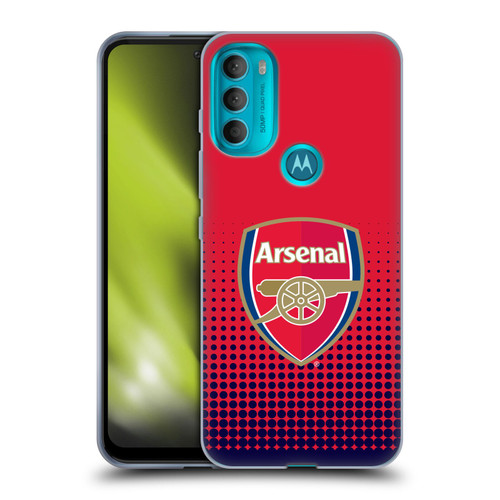 Arsenal FC Crest 2 Fade Soft Gel Case for Motorola Moto G71 5G