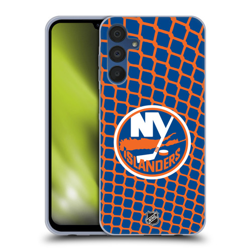 NHL New York Islanders Net Pattern Soft Gel Case for Samsung Galaxy A15