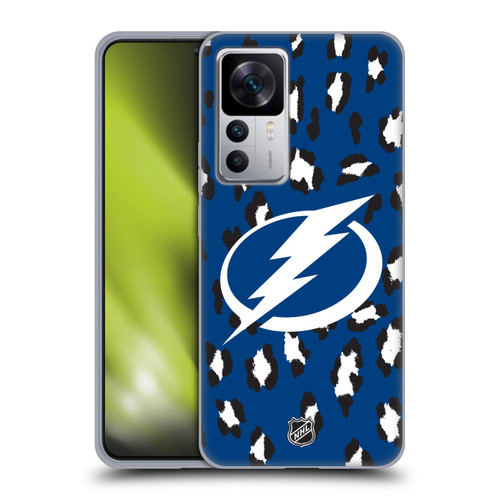 NHL Tampa Bay Lightning Leopard Patten Soft Gel Case for Xiaomi 12T 5G / 12T Pro 5G / Redmi K50 Ultra 5G