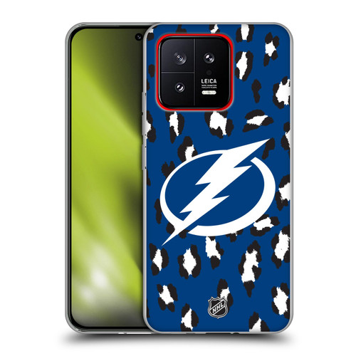 NHL Tampa Bay Lightning Leopard Patten Soft Gel Case for Xiaomi 13 5G