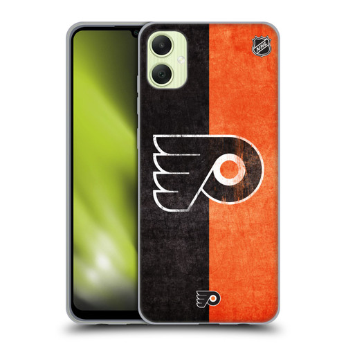 NHL Philadelphia Flyers Half Distressed Soft Gel Case for Samsung Galaxy A05