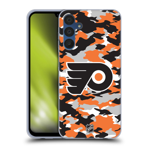 NHL Philadelphia Flyers Camouflage Soft Gel Case for Samsung Galaxy A15