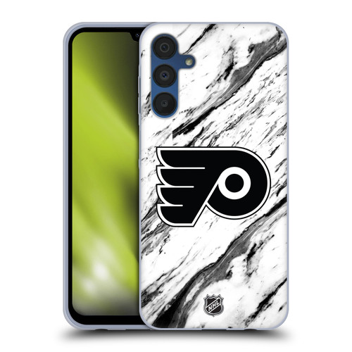 NHL Philadelphia Flyers Marble Soft Gel Case for Samsung Galaxy A15